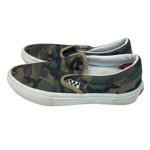 VANS Slip-On Men's Skateboard Pop Cush Camouflage Sneakers 5.5